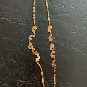 Vintage 1960s peace necklace